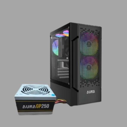GAMDIAS AURA GC7 Black ARGB Mesh Mid Tower ATX Case