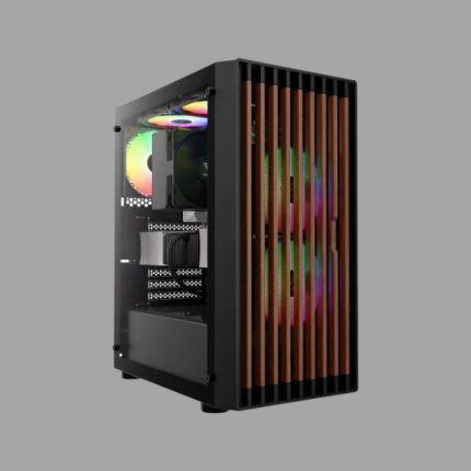 GAMDIAS AURA GC4 ARGB Wood Mesh Mid Tower ATX Case
