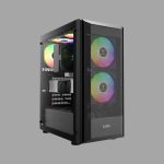 GAMDIAS AURA GC6 Black ARGB Mesh Mid Tower ATX Case
