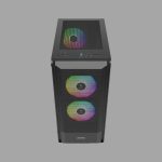 GAMDIAS AURA GC6 Black ARGB Mesh Mid Tower ATX Case