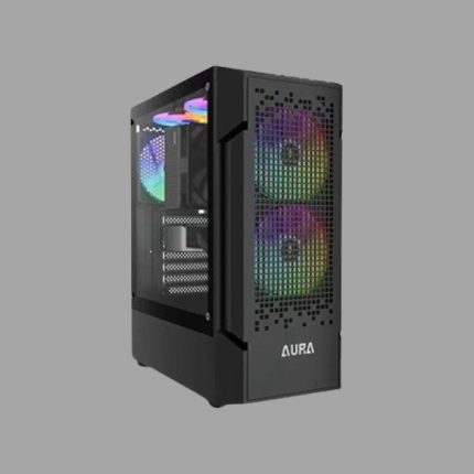 GAMDIAS AURA GC7 White RGB Mesh Mid Tower ATX Case