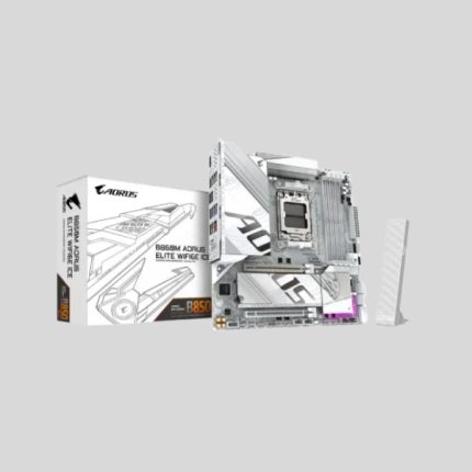 GIGABYTE B850M AORUS ELITE WIFI6E ICE AMD AM5 DDR5 Micro ATX Motherboard