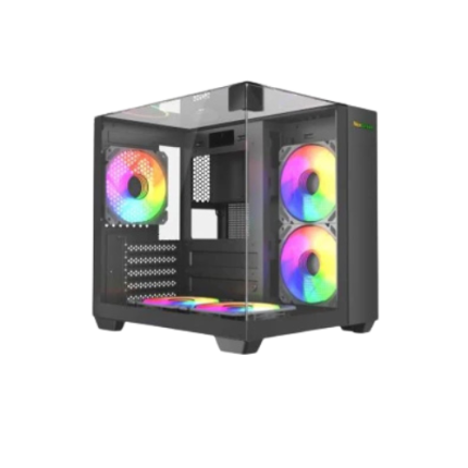 MaxGreen S275-33 Mid Tower Black Micro-ATX Gaming Case