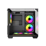 MaxGreen S275-33 Mid Tower Black Micro-ATX Gaming Case - Image 3