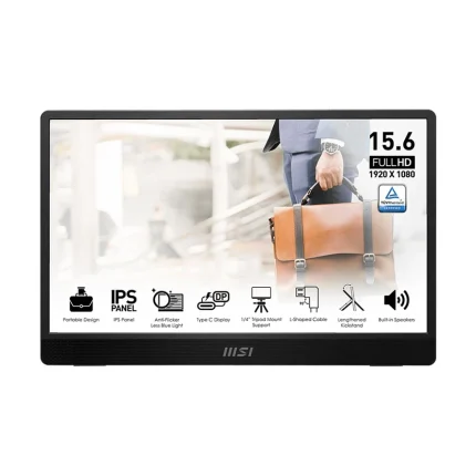 msi pro mp161 e2 15.6 fhd portable monitor