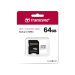 Transcend 64GB Micro SD UHS-I U1 Memory Card with Adapter