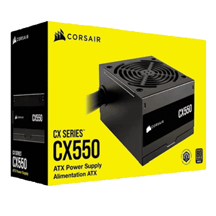 Corsair CX Series CX550 550W 80 PLUS Bronze ATX Power Supply