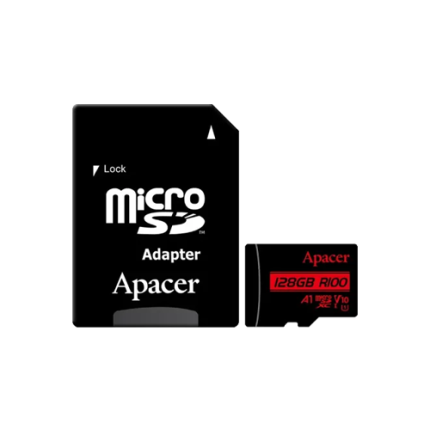 Apacer R100 MicroSDXC UHS-I U1 V10 128GB Class-10 Memory Card