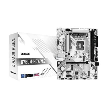ASRock B760M-HDV/M.2 DDR5 Micro ATX Motherboard
