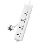 Deli CT703ES 4 Port 3 Meter Power Strip With Surge Protection