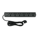 Deli CT705 2 Pin 6 Port 3 Meter Power Strip