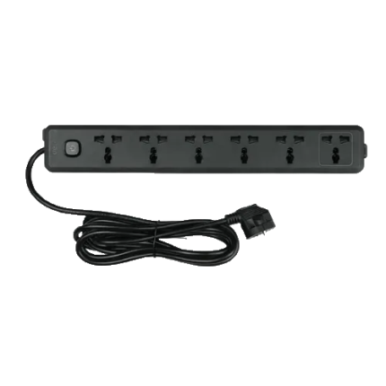 Deli CT705 2 Pin 6 Port 3 Meter Power Strip