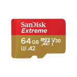SanDisk Extreme 64GB 190mbps microSDXC UHS-I Memory Card