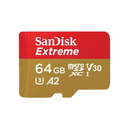 SanDisk Extreme 64GB 190mbps microSDXC UHS-I Memory Card