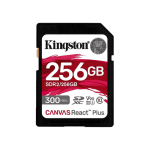 Kingston Canvas React Plus 256GB SDXC UHS-II U3 V90 Memory Card