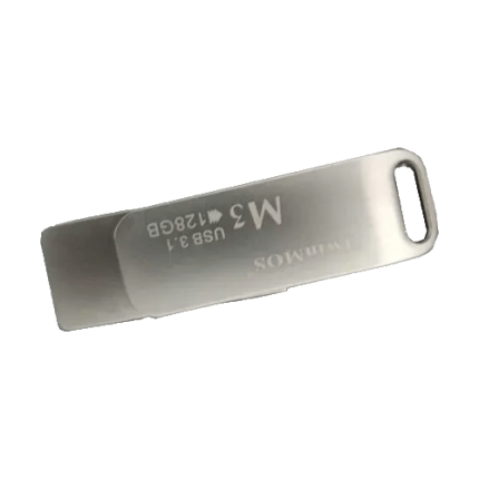 TwinMOS M3 128GB USB 3.1 Gen 1 Metal body Silver Pen Drive