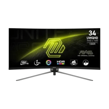 MSI MAG 345CQR 34" UWQHD 180Hz 1ms VA Curved Gaming Monitor