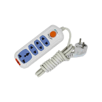 Many MTS-201 4-Port Power Strip 2M (3x 2Pin, 1x 3Pin)