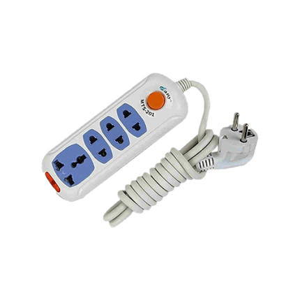 Many MTS-201 4-Port Power Strip 2M (3x 2Pin, 1x 3Pin)