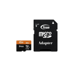 TEAM 64GB MicroSDHC/SDXC UHS-I U1 C10 Memory Card with Adapter