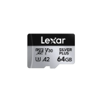 Lexar Professional SILVER PLUS 64GB microSDXC UHS-I Memory Card