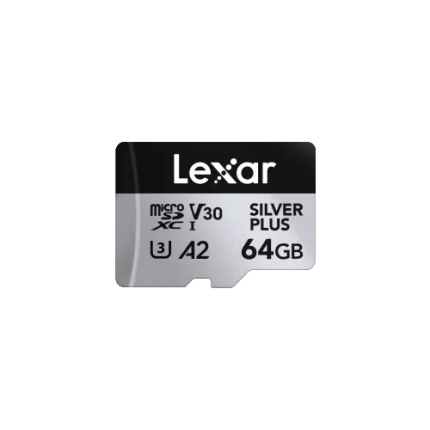 Lexar Professional SILVER PLUS 64GB microSDXC UHS-I Memory Card