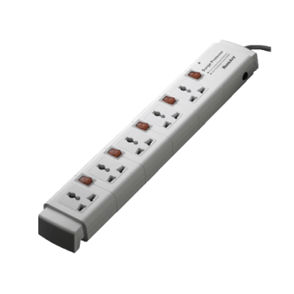 Huntkey PZC504 FivePorts 3 Line Surge Protection PowerStrip