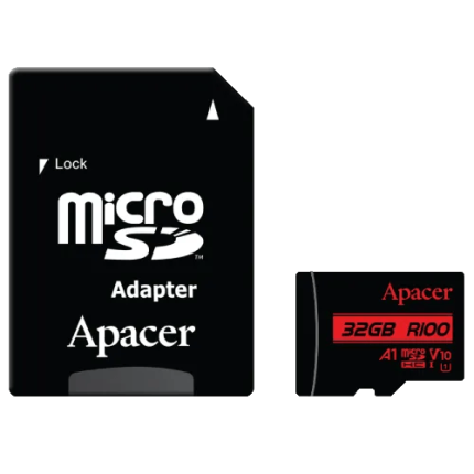 Apacer R100 32GB MicroSD UHS-I U1 V10 A1 Memory Card