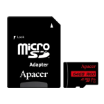 Apacer R100 64GB MicroSDXC UHS-I U1 V10 A1 Memory Card