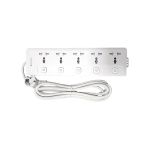 SOLITINE 2 Pin 5 Port White Power Strip 3 Meter # S2P-5-3M
