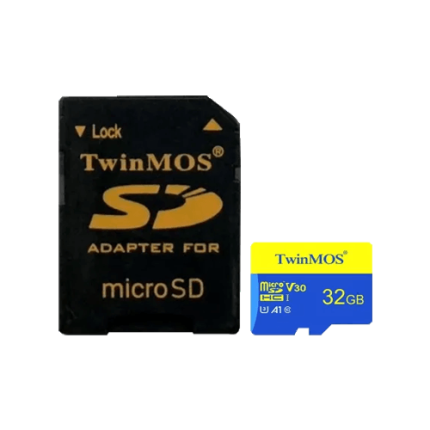Twinmos 32GB MicroSDHC U3 Class 10 V30 A1 Memory Card