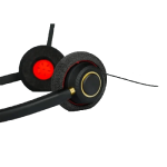 Inbertec UB805DM AI Noise Cancelling USB Wired Headphone - Image 3