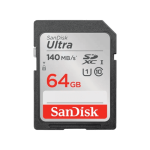 Sandisk Ultra 64GB 140Mbps SDXC UHS-I Memory Card